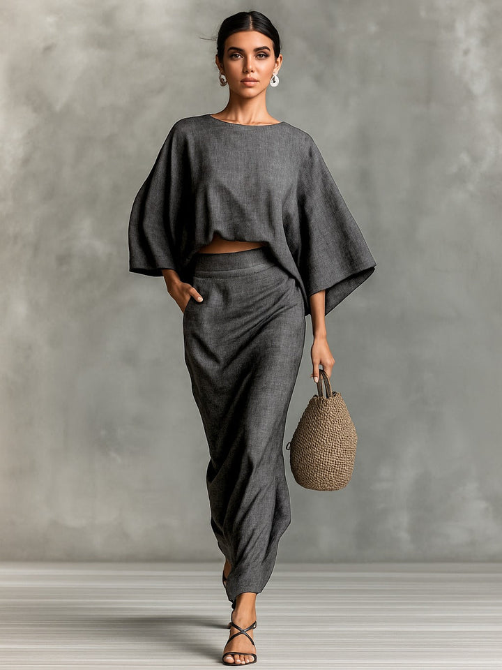 Sara™ | Conjunto de Top y Falda