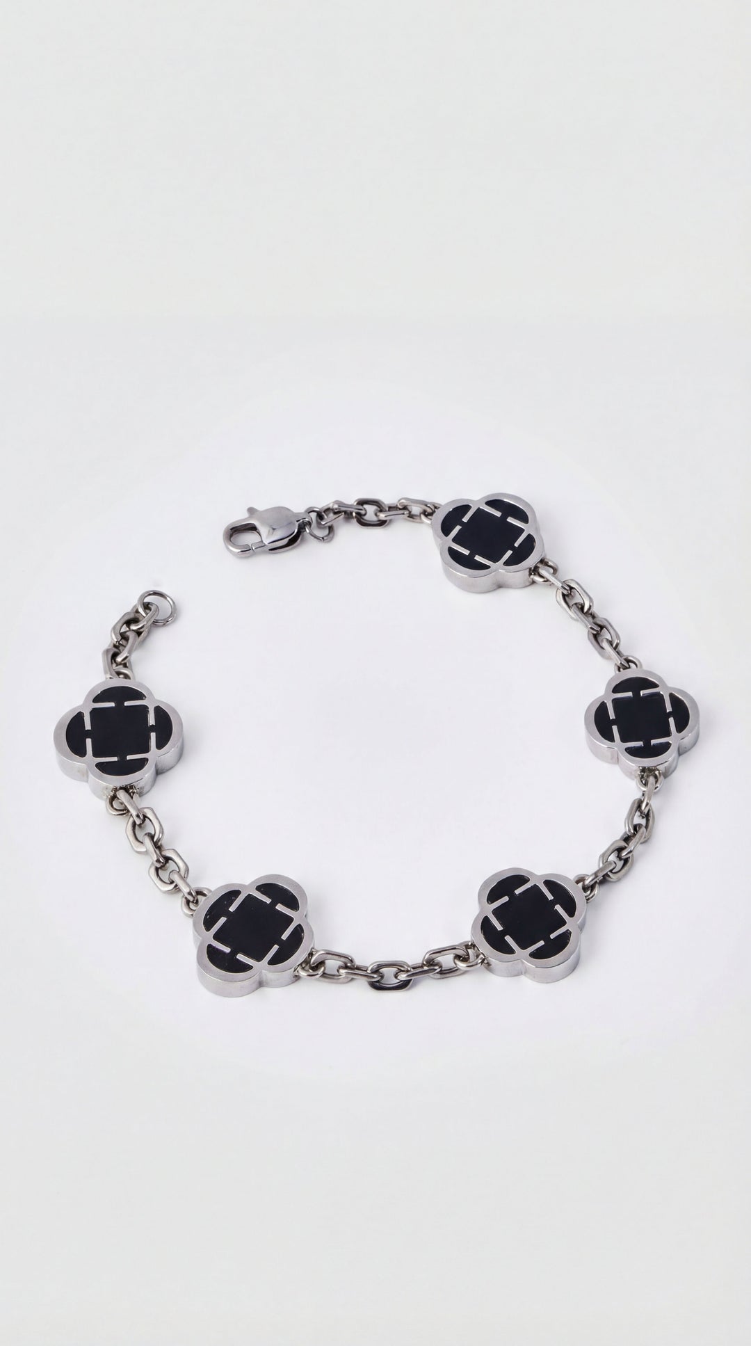 Trèfle Azura™ | Pulsera trébol oceánico en plata