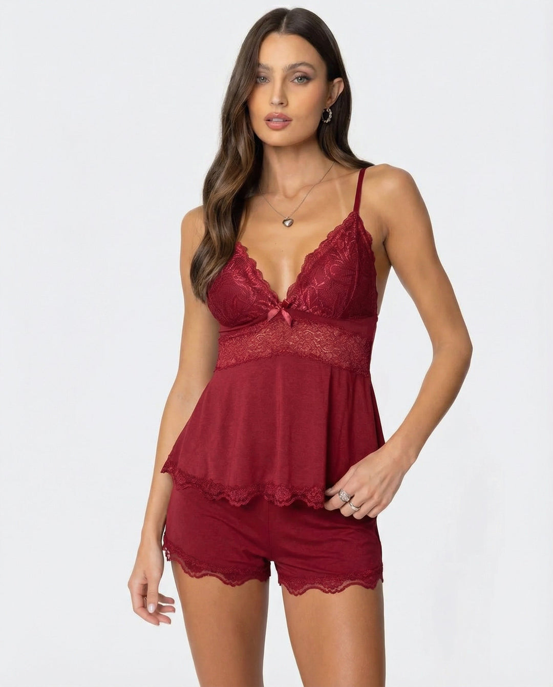 Alessia™ | Conjunto de encaje con escote en V