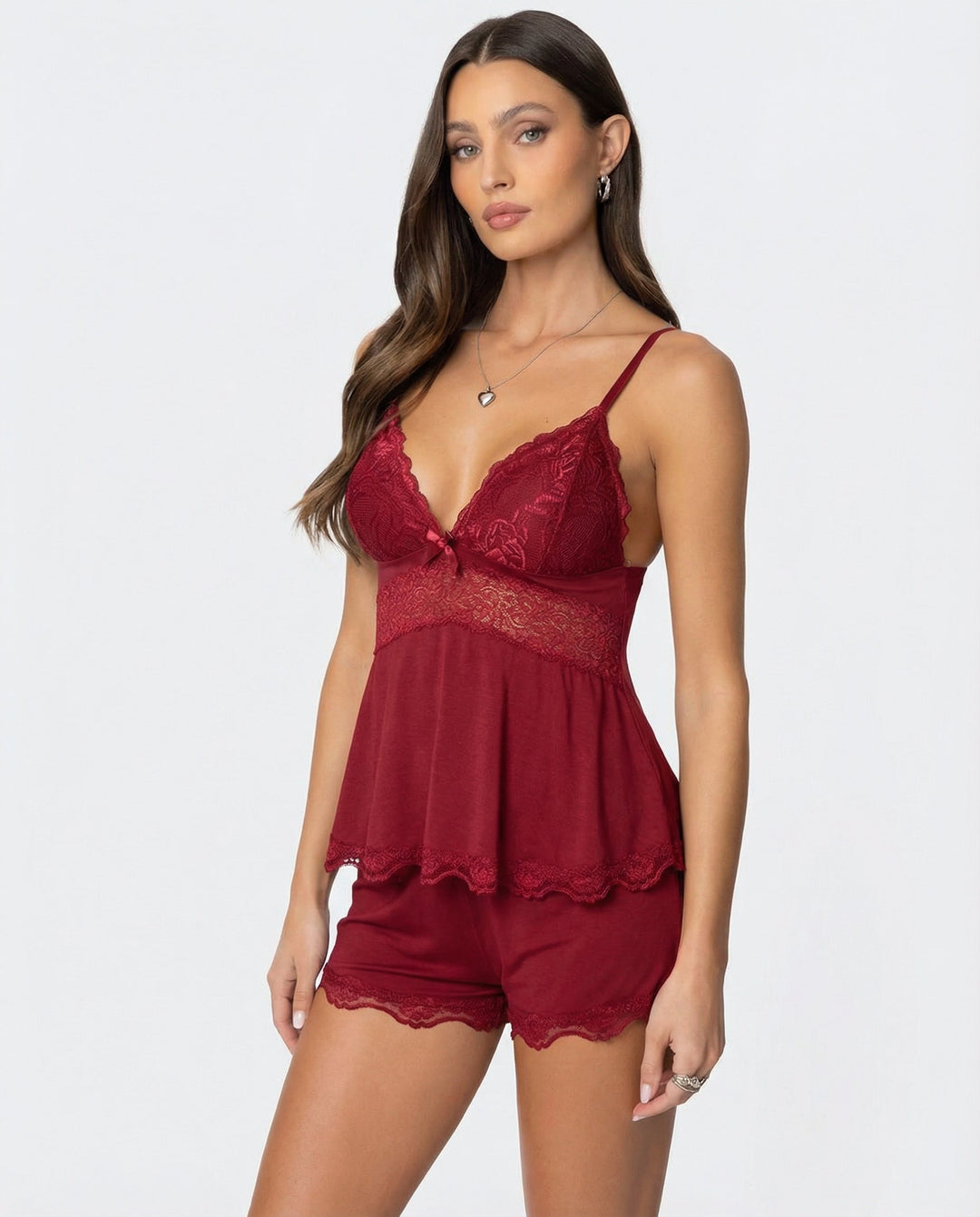 Alessia™ | Conjunto de encaje con escote en V