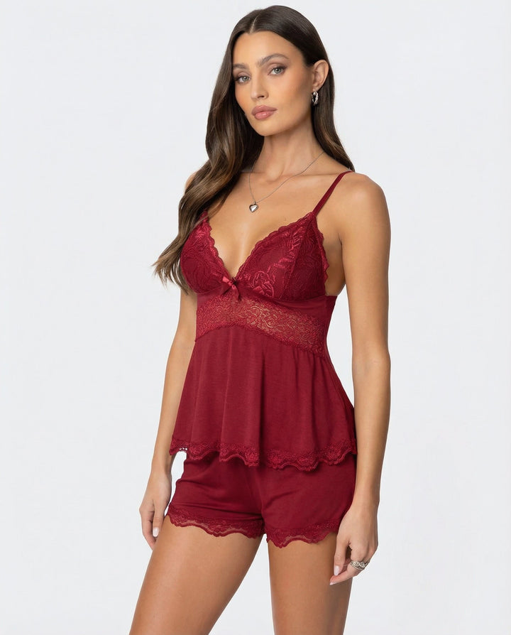 Alessia™ | Conjunto de encaje con escote en V