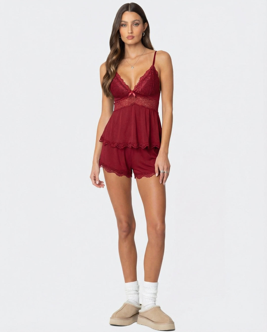 Alessia™ | Conjunto de encaje con escote en V