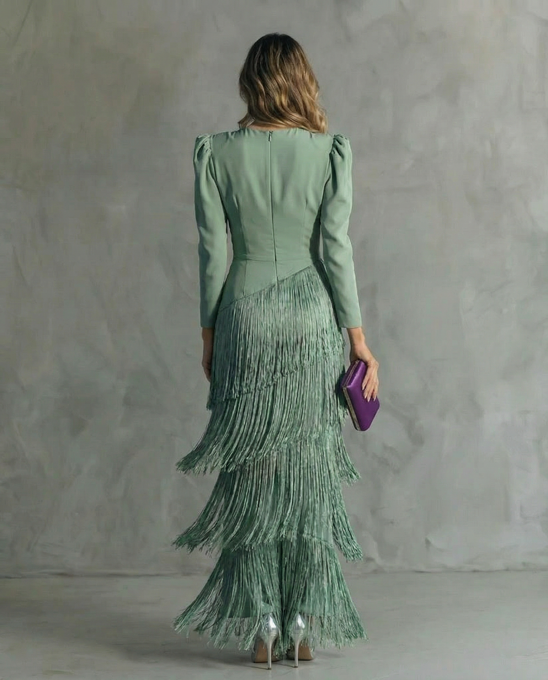 Clara™ | Vestido elegante con mangas de flecos
