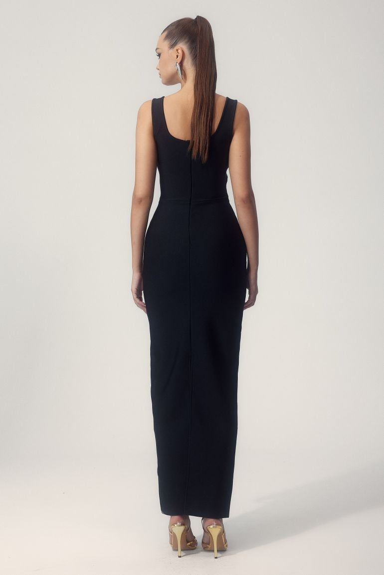 Moira™ | Vestido maxi ajustado estilo bandage