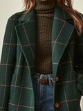 Arvae™ | Abrigo largo elegante a cuadros