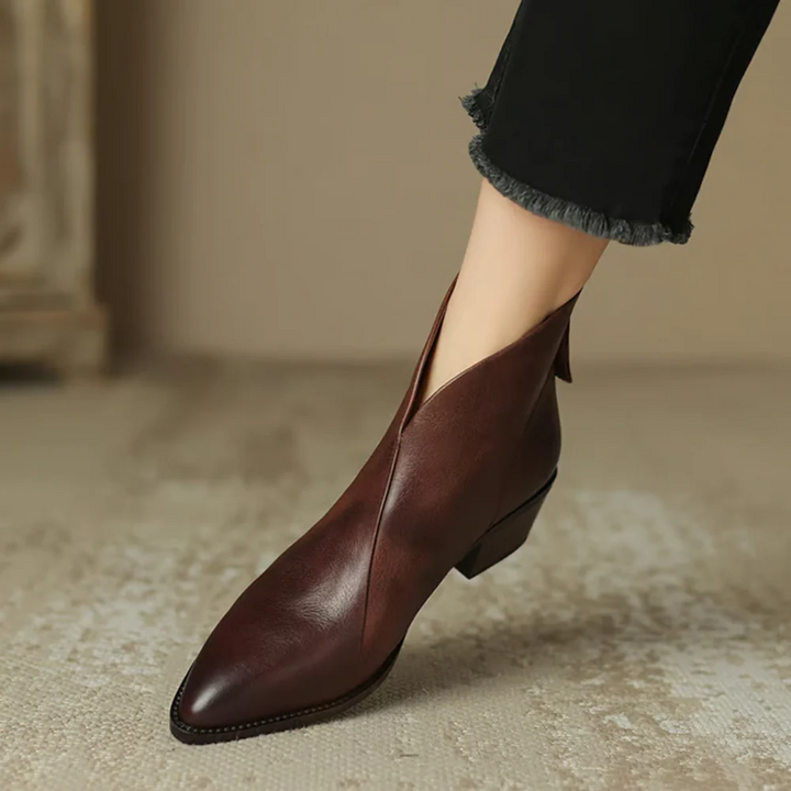 Anela™ | Botines de lujo con tacón bajo