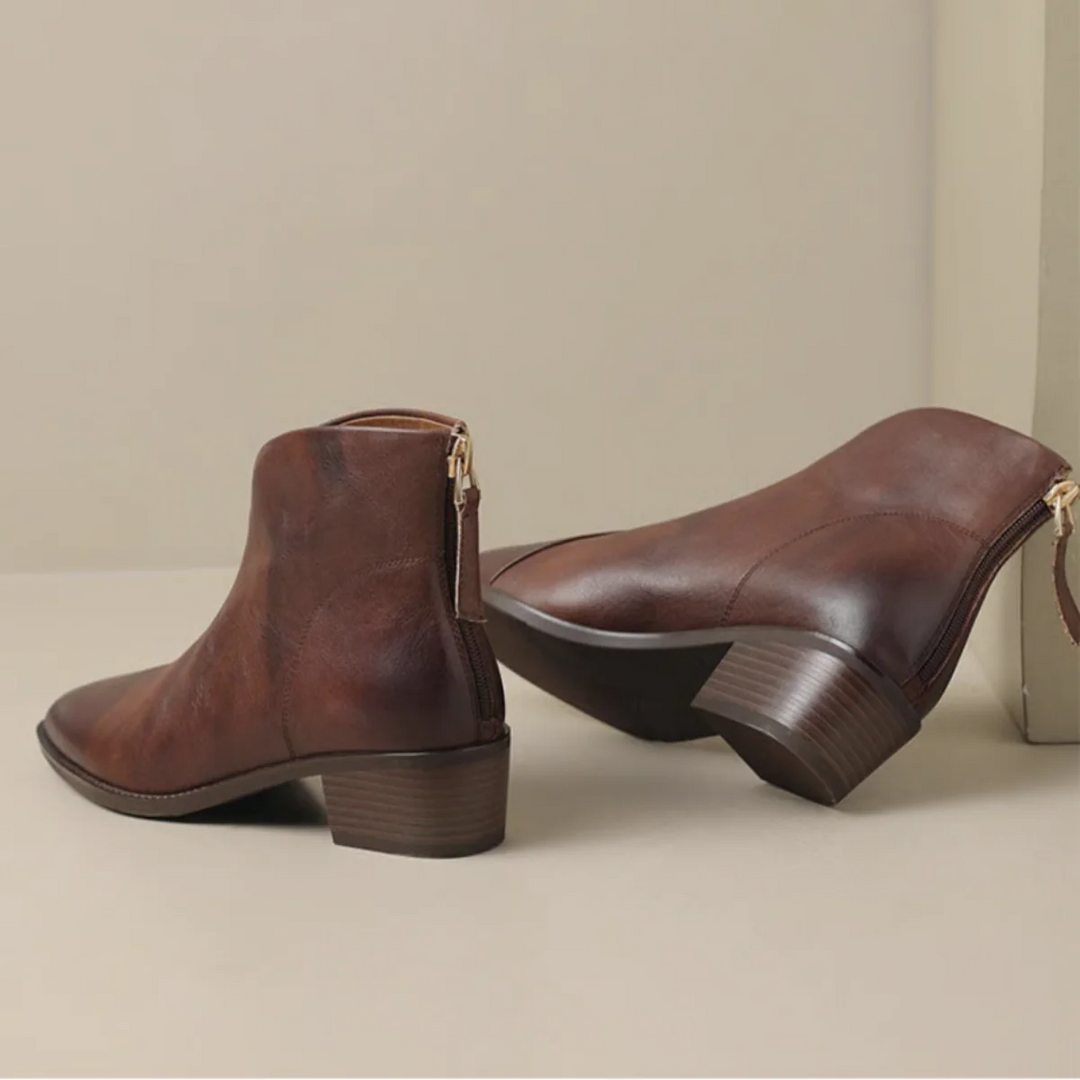 Anita™ | Botines de lujo con tacón bajo