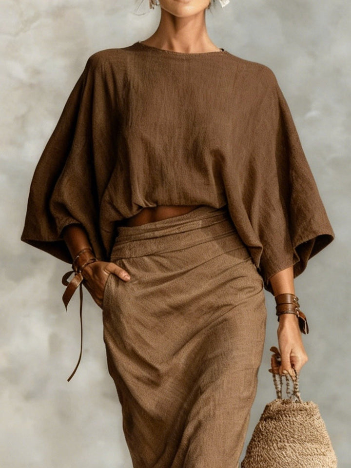 Sara™ | Conjunto de Top y Falda