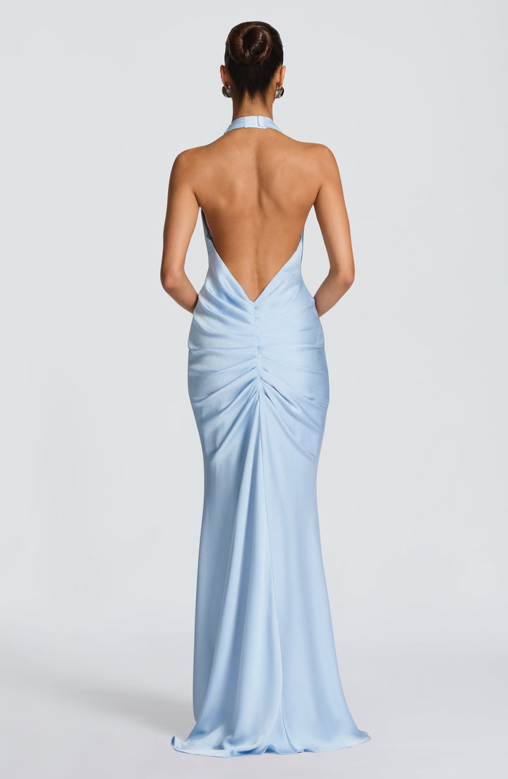 Aveline™ | Vestido premium texturizado con escote halter