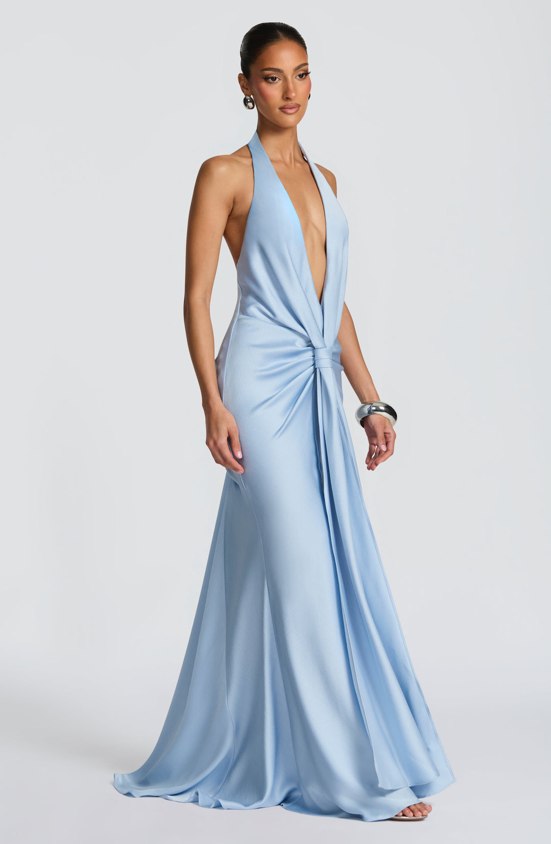 Aveline™ | Vestido premium texturizado con escote halter