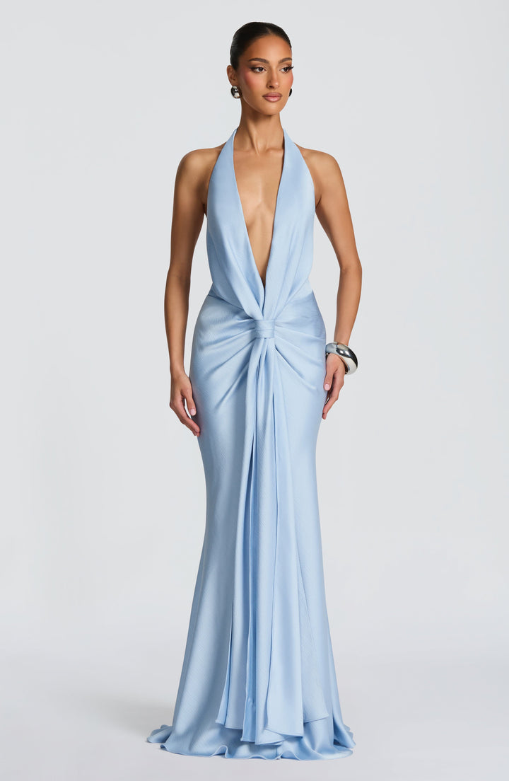 Aveline™ | Vestido premium texturizado con escote halter