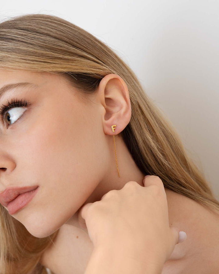 Lumière™ | Pendientes personalizados con inicial + 1 GRATIS