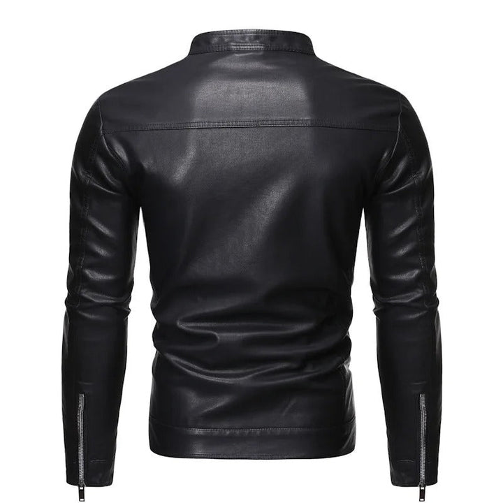 Alonso™ | Chaqueta de piel con cuello alto
