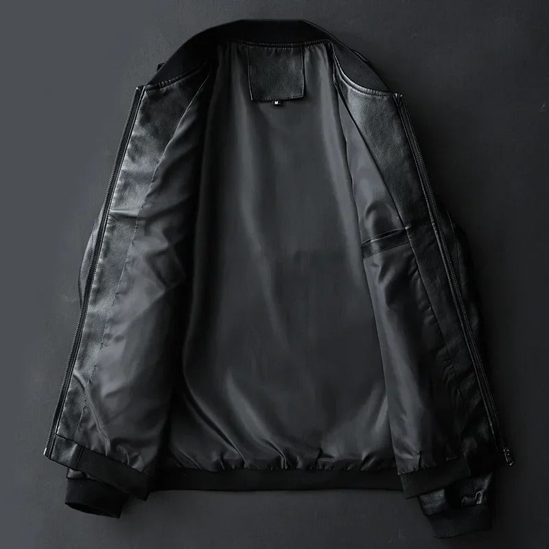 Julián™ | Chaqueta motera de cuero para hombre