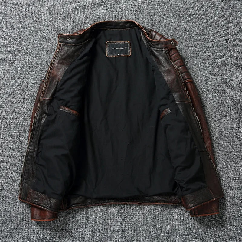 Ramón™ | Chaqueta de cuero vintage