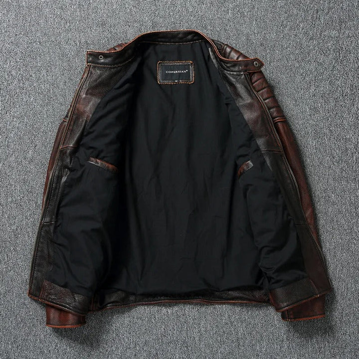 Ramón™ | Chaqueta de cuero vintage