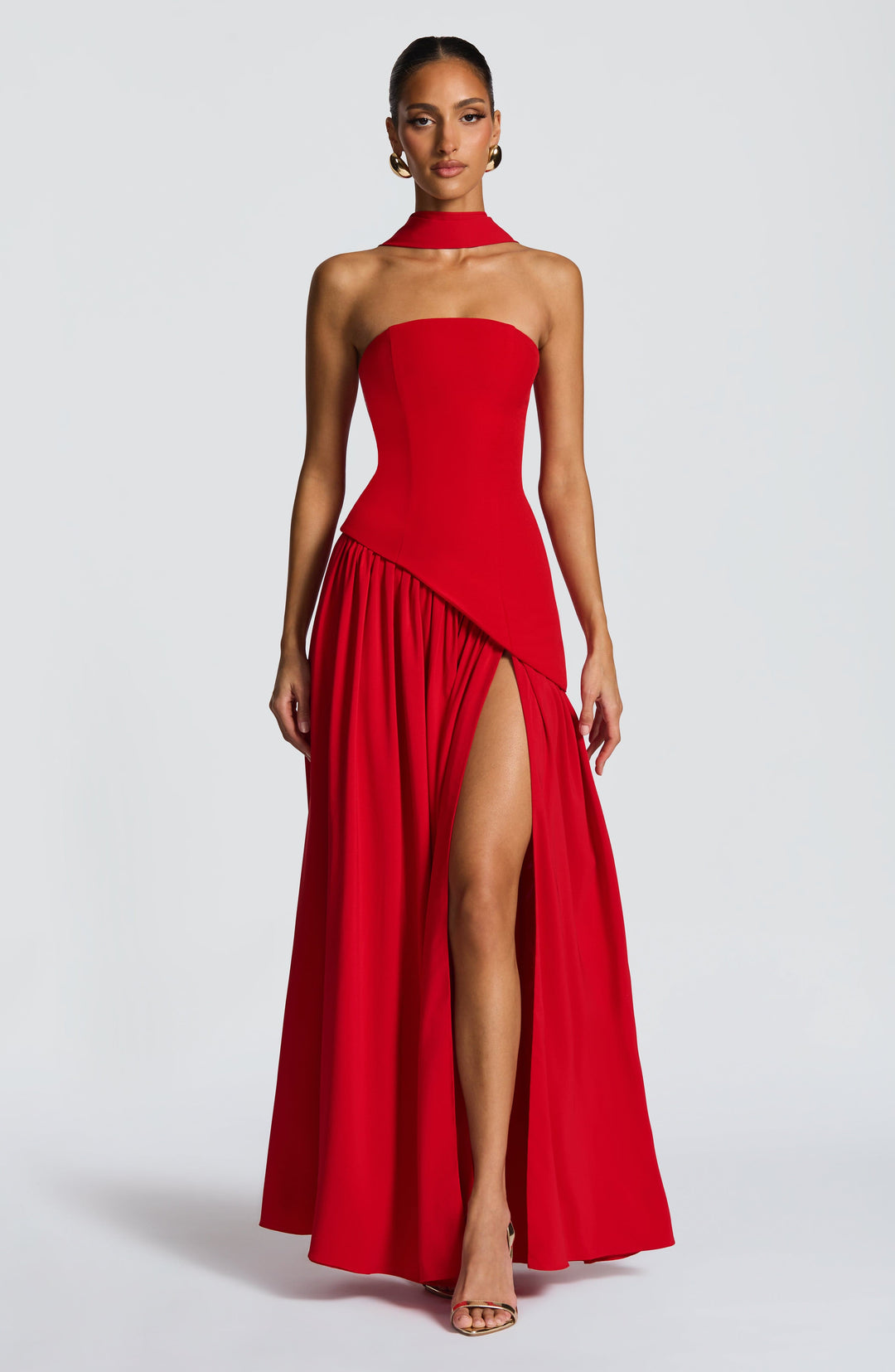 Rouge Amélie™ | Vestido largo con abertura elegante