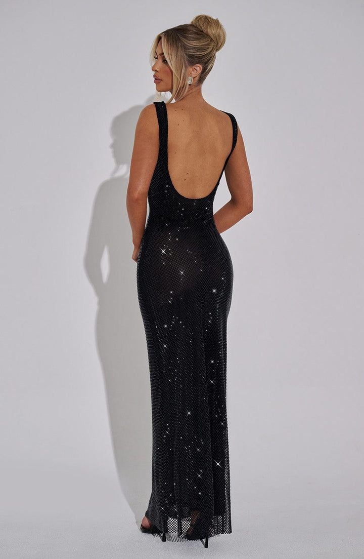 Melina™ | Vestido de malla con cristales