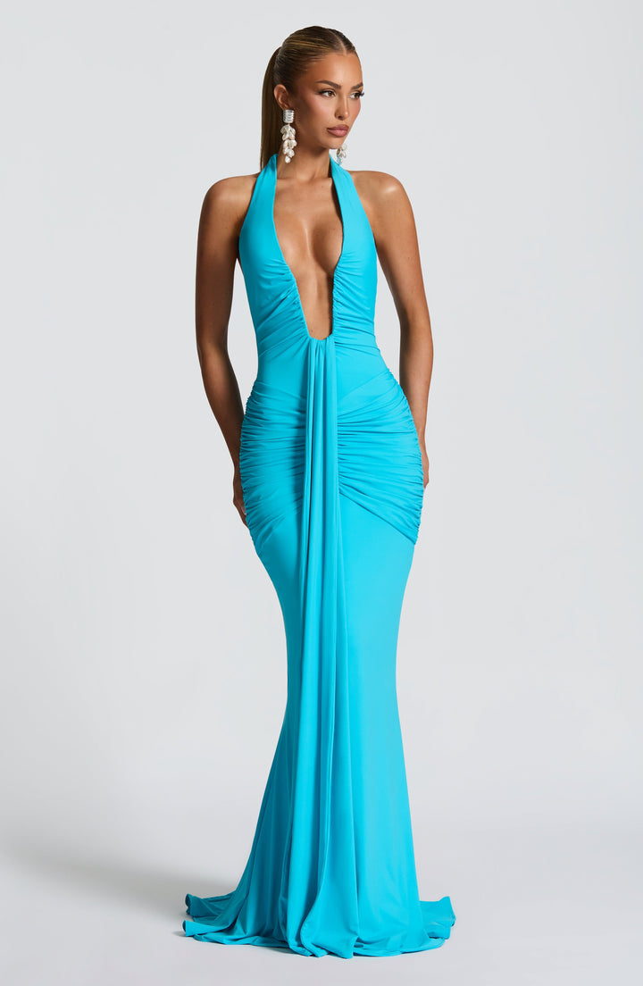 Artemis™ | Vestido premium con escote halter y drapeado escultural