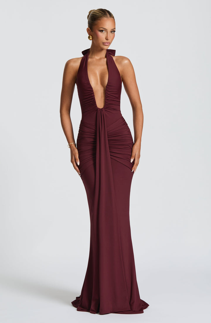 Artemis™ | Vestido premium con escote halter y drapeado escultural