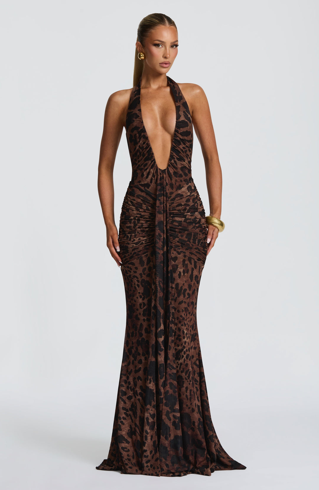 Artemis™ | Vestido premium con escote halter y drapeado escultural
