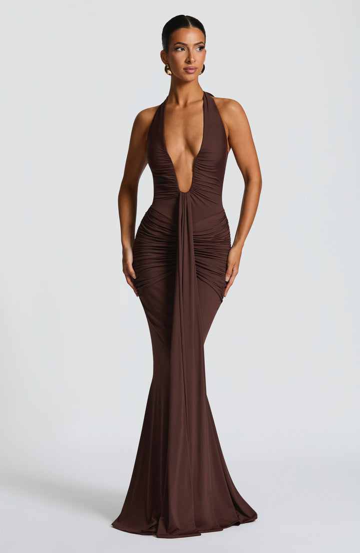 Artemis™ | Vestido premium con escote halter y drapeado escultural