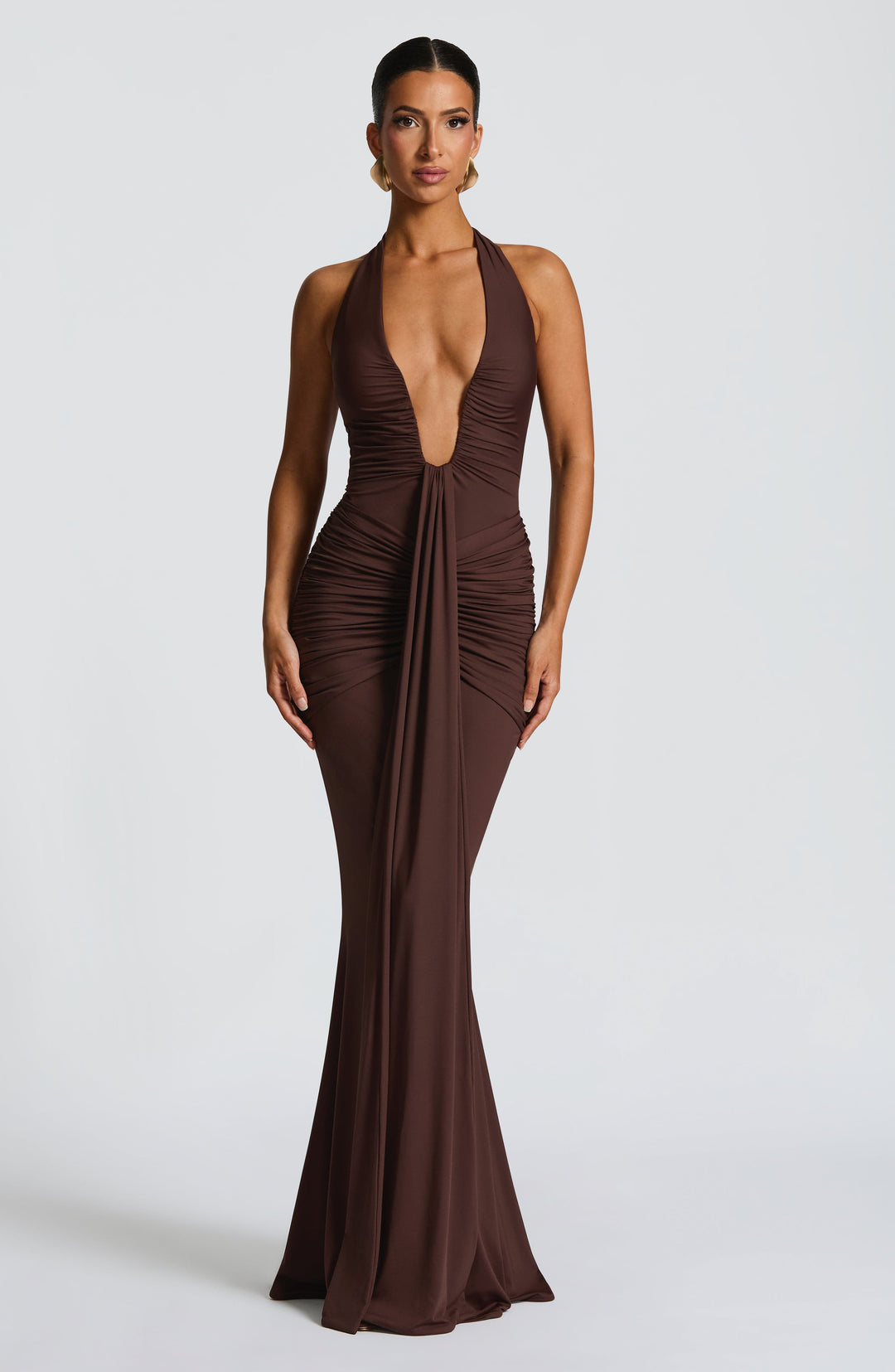 Artemis™ | Vestido premium con escote halter y drapeado escultural