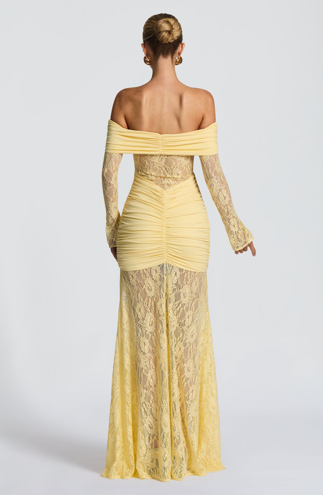 Ariadna™ | Vestido premium de encaje y frunces