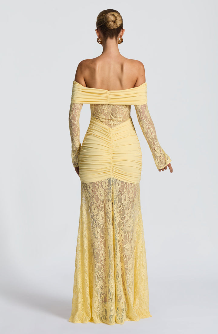 Ariadna™ | Vestido premium de encaje y frunces