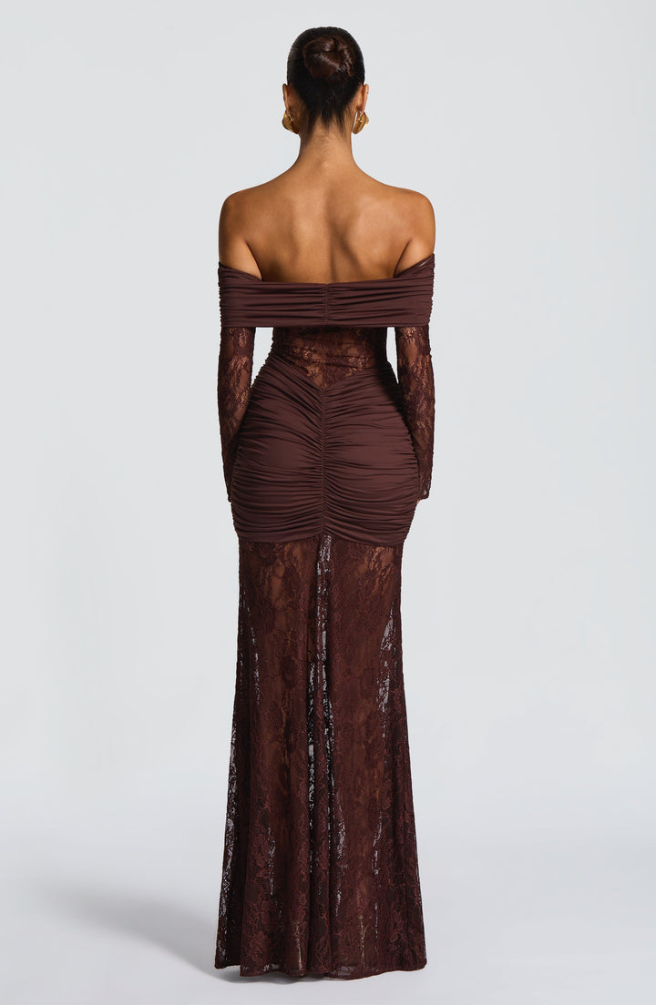 Ariadna™ | Vestido premium de encaje y frunces