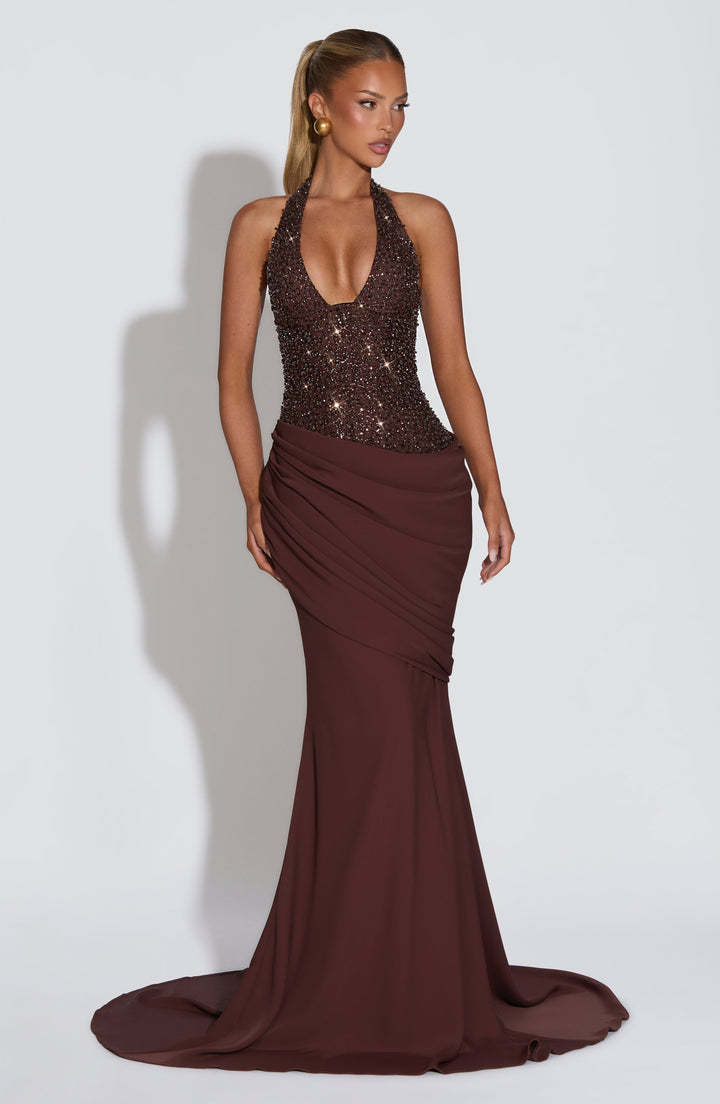 Velmira™ | Vestido de gala con corset y drapeado asimétrico
