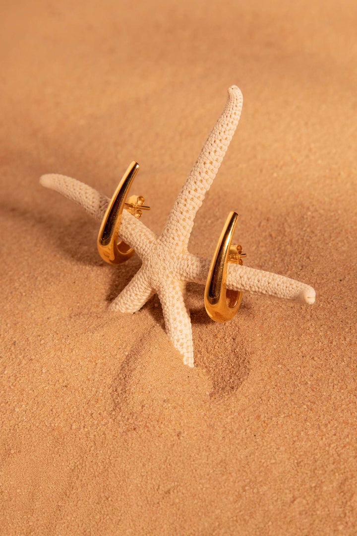 AURELI GOLD™ | Pendientes cubre-lóbulo bañados en oro 22K