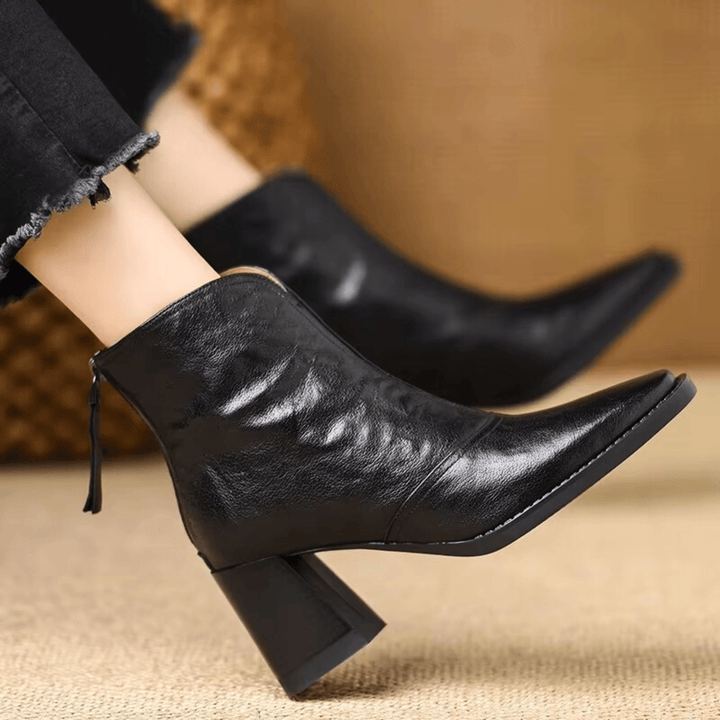 Sorella™ | Botines de lujo con tacón medio