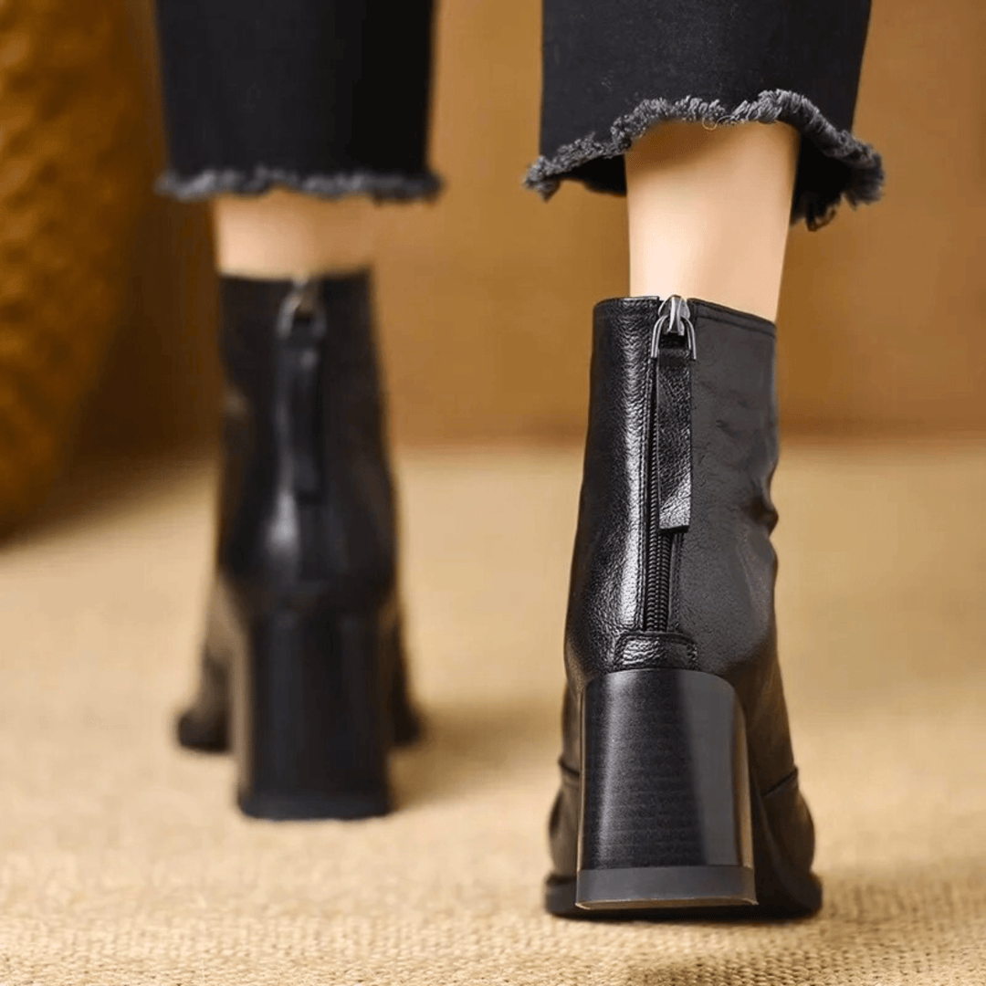 Sorella™ | Botines de lujo con tacón medio