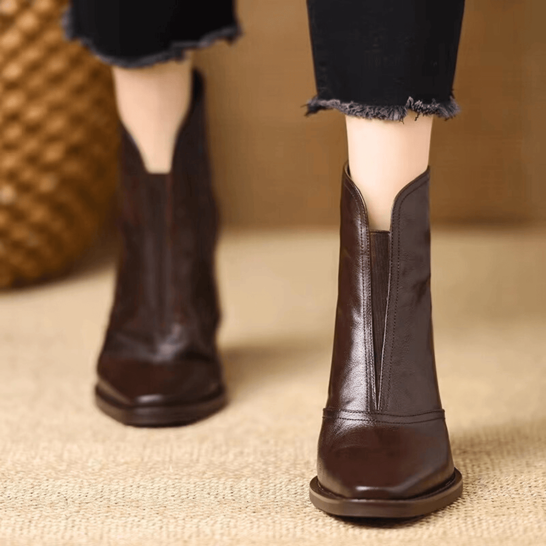 Sorella™ | Botines de lujo con tacón medio