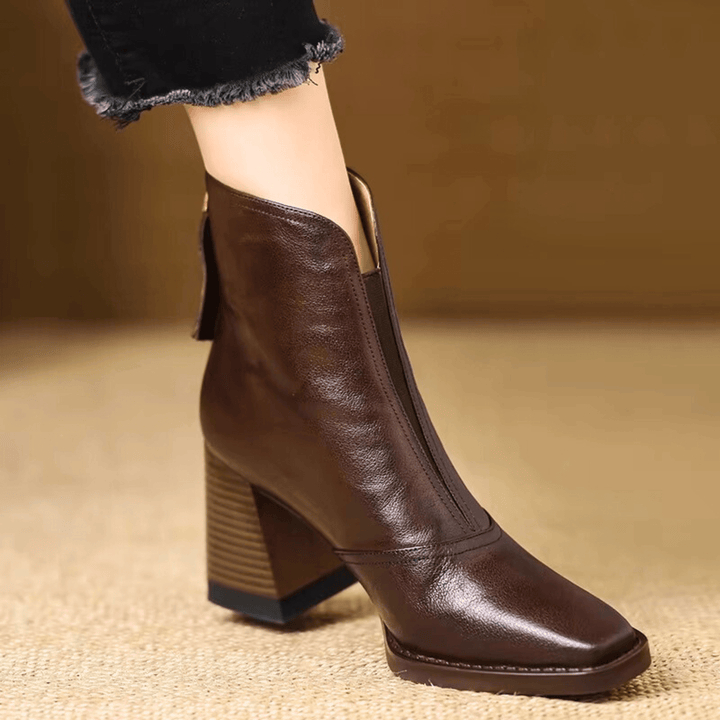 Sorella™ | Botines de lujo con tacón medio