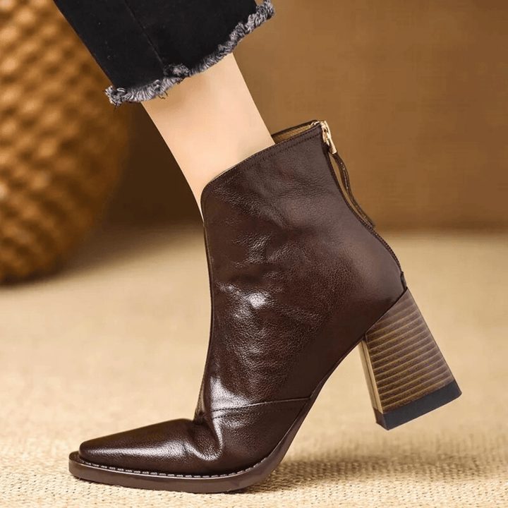 Sorella™ | Botines de lujo con tacón medio
